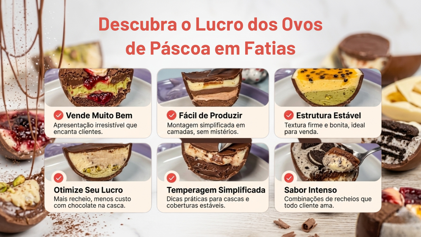 Descubra o Lucro dos Ovos de Páscoa em Fatias